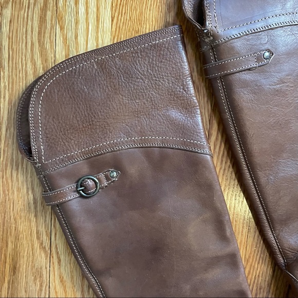 Frye Brown Leather Boots Size 7 - Picture 10 of 16